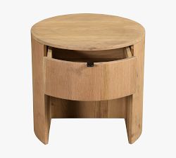 Klint 1-Drawer Round Nightstand (19")
