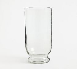 Open Box: Recycled Glass Hurricane Candle Holder, Large (14"H) - Clear
