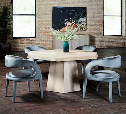 Alexa Pedestal Dining Table (60")