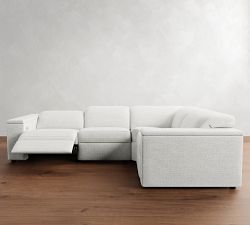 Ultra Lounge Square Arm Reclining 4-Piece Sectional (117")