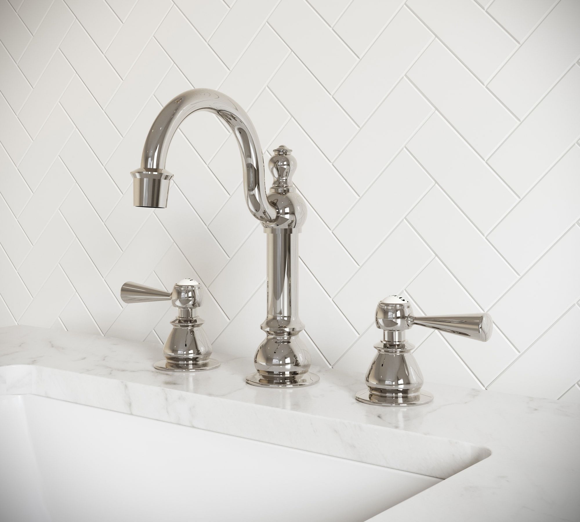Essa Lever Handle Bathroom Sink Faucet