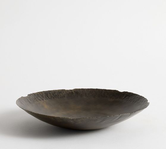 Antique Black Iron Decorative Bowl