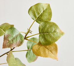Faux Aspen Leaf Branch
