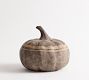 Brown Terracotta Striped Pumpkin