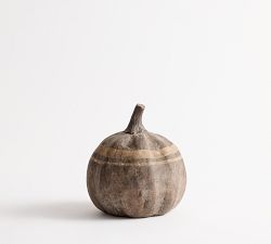 Brown Terracotta Striped Pumpkin