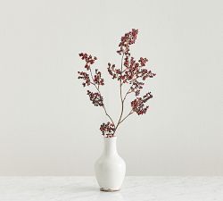 Faux Burgundy Berry Branch