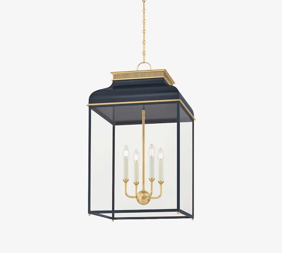 Tommy Metal Square Indoor/Outdoor Lantern Pendant (19