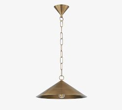 Freya Metal Tapered Pendant (15")