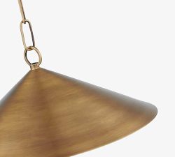 Freya Metal Tapered Pendant (15")