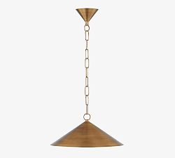 Freya Metal Tapered Pendant (15")
