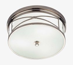 Brigham Frosted Glass Flush Mount (15")