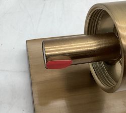 Open Box: Frances Alabaster Double Tube Sconce (22") - Tumbled Brass