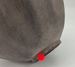 Open Box: Matte Brown Vase (12.25"Diam, 13"H)