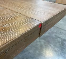 Open Box: Rustic Farmhouse Extendable Dining Table (77"-102") - Vintage Pine