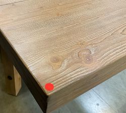 Open Box: Rustic Farmhouse Extendable Dining Table (77"-102") - Vintage Pine