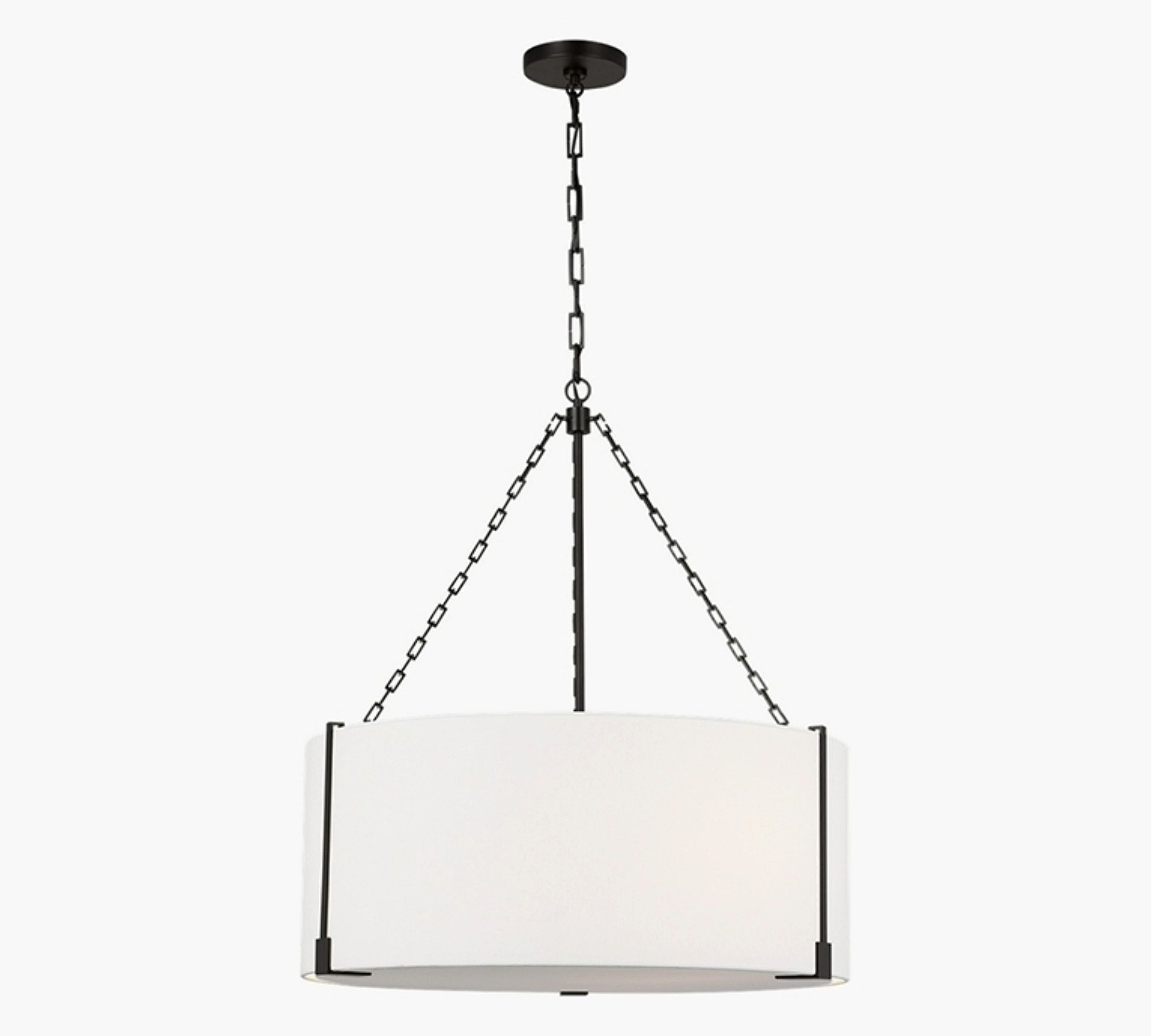 Sofia Linen Drum Pendant (31") - thumbnail 2