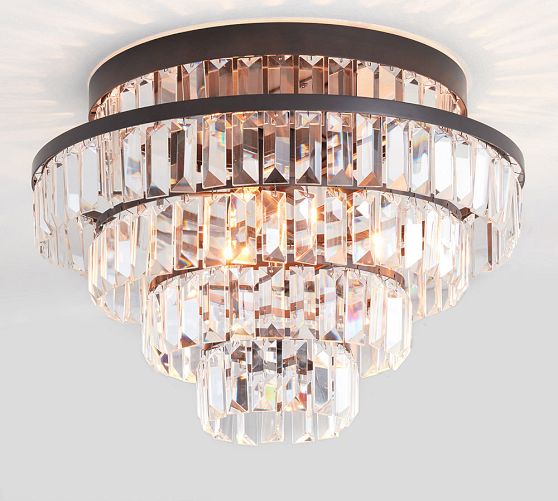 Pottery Barn ガラス/天井照明　① Crystal Chandeliers & Lamps | Crystal Light Fixtures | Pottery Barn