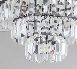 Gemma Crystal Tiered Flush Mount (18")