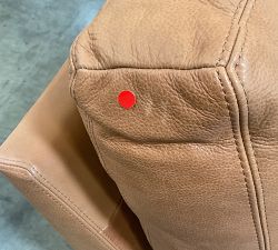 Open Box: Turner Petite Leather Right Return Bumper without Nailheads - Mason Pebble Caramel, Dark Walnut