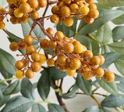 Faux Orange Berry Branch