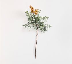 Faux Orange Berry Branch