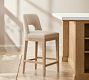 Layton Open Back Upholstered Stool