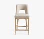 Layton Open Back Upholstered Stool