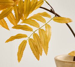 Faux Oversized Yellow Sumac Branch