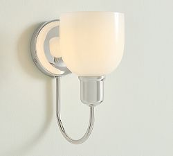 Holmes Milk Glass Sconce (10")