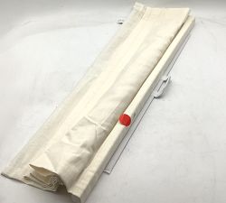 Open Box: Emery Linen Cordless Light Filtering Roman Shade (36"W x 48"L) - Ivory