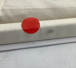 Open Box: Emery Linen Cordless Light Filtering Roman Shade (36"W x 48"L) - Ivory