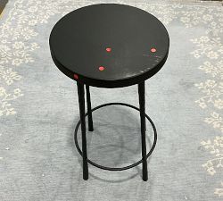 Open Box: Estrada Metal Counter Stool (26") - Hammered Gunmetal