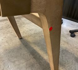 Open Box: Fenton Woven Leather Dining Chair - Legacy Taupe, Seadrift