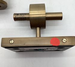 Open Box: Frances Alabaster Double Tube Sconce (22") - Tumbled Brass