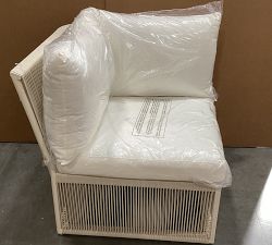 Open Box: Lakewood Sectional Corner Chair with High Performance Cushion Cover - Ivory