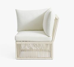 Open Box: Lakewood Sectional Corner Chair with High Performance Cushion Cover - Ivory
