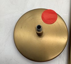 Open Box: Meyer Flared Glass Pendant (17") - Vintage Brass