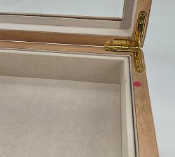 Open Box: Stella Jewelry Box, Large - Light Burlwood