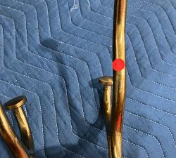 Open Box: Russel Wall-Mounted Arched Row of Hooks - Gold