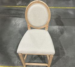 Open Box: Sausalito Upholstered Stool - Performance Chateau Basketweave Oatmeal, Seadrift