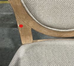 Open Box: Sausalito Upholstered Stool - Performance Chateau Basketweave Oatmeal, Seadrift