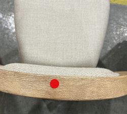 Open Box: Sausalito Upholstered Stool - Performance Chateau Basketweave Oatmeal, Seadrift