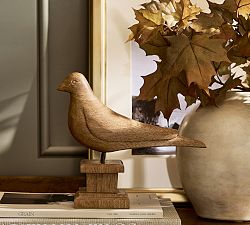 Mango Wood Bird on Stand