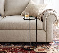 Marlette Round Glass C-Table (10")