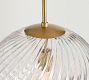 Cooper Swirled Glass Globe Pendant (10"-14")