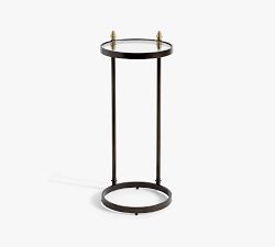 Marlette Round Glass C-Table (10")