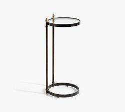 Marlette Round Glass C-Table (10")