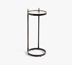 Marlette Round Glass C-Table (10")