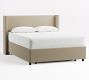 Elliot Shelter Upholstered Footboard Storage Platform Bed