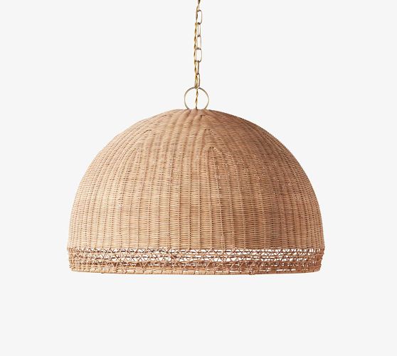 Augustus Round Rattan Pendant (23") by Pottery Barn
